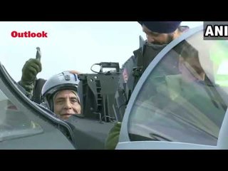 Defence Minister Rajnath Singh Flies Rafale Sortie In France