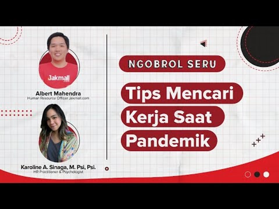 #NgobrolSeru by IDN Times -  "Tips Mencari Kerja Saat Pandemik?" #IngatPesanIbu