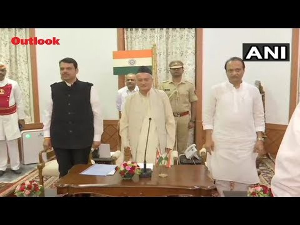 Devendra Fadnavis Takes Oath As Maharashtra CM, NCP's Ajit Pawar Is Deputy CM