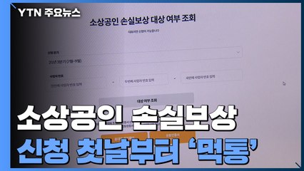 소상공인 손실보상 신청 첫날부터 '먹통' / YTN