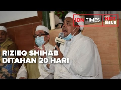 RIZIEQ SHIHAB DITAHAN 20 HARI DI RUTAN POLDA METRO JAYA