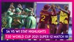 SA vs WI Stat Highlights T20 World Cup 2021: Proteas Register First Win of the Tournament