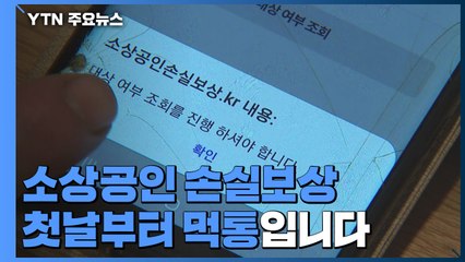 소상공인 손실보상 신청 첫날부터 '먹통' / YTN