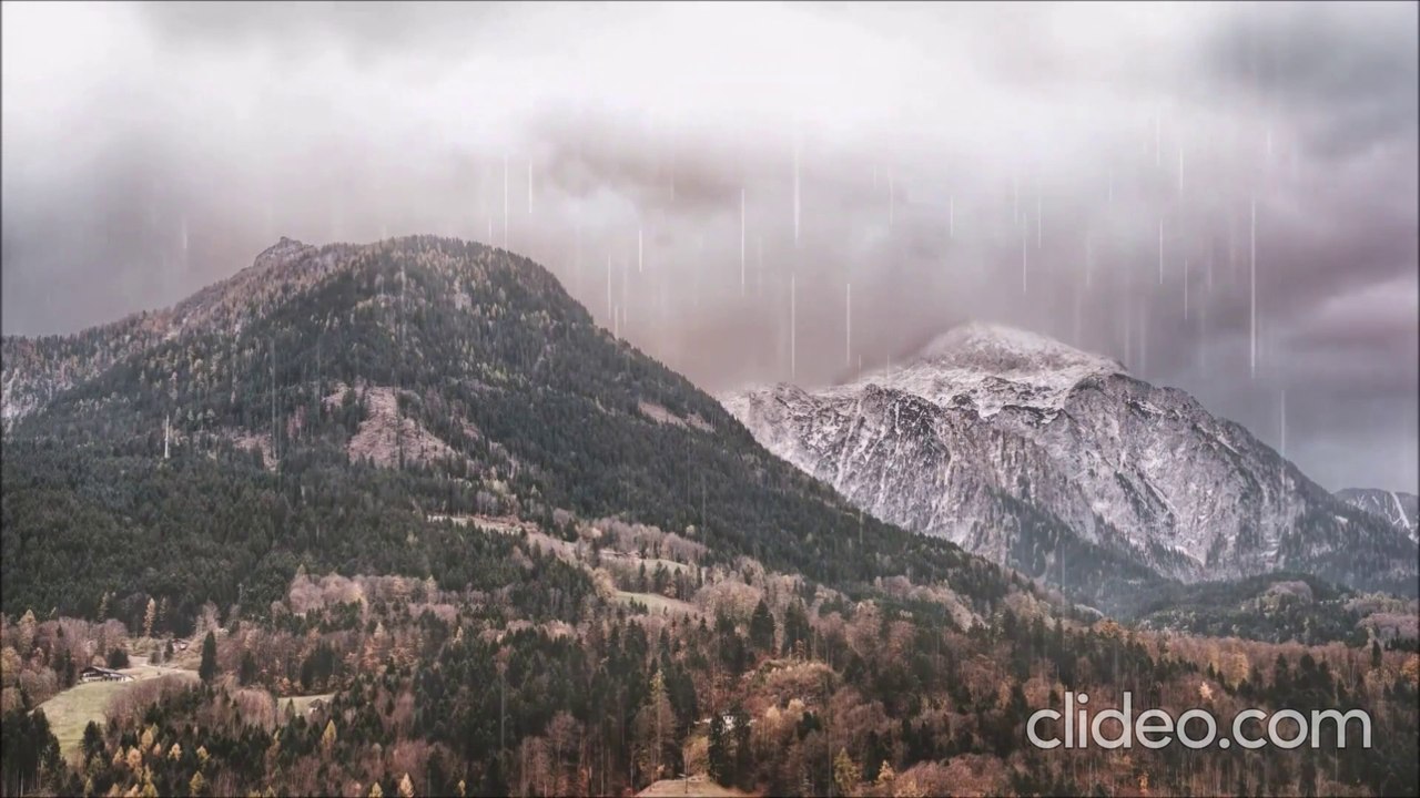 Alpine-Montaña con lluvia y truenos para el insomnio
