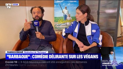 Fabrice Eboué revient sur "Barbaque", sa nouvelle comédie délirante sur les végans, en salle ce mercredi