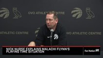 Nick Nurse Discusses Malachi Flynn's Playing Time Situation