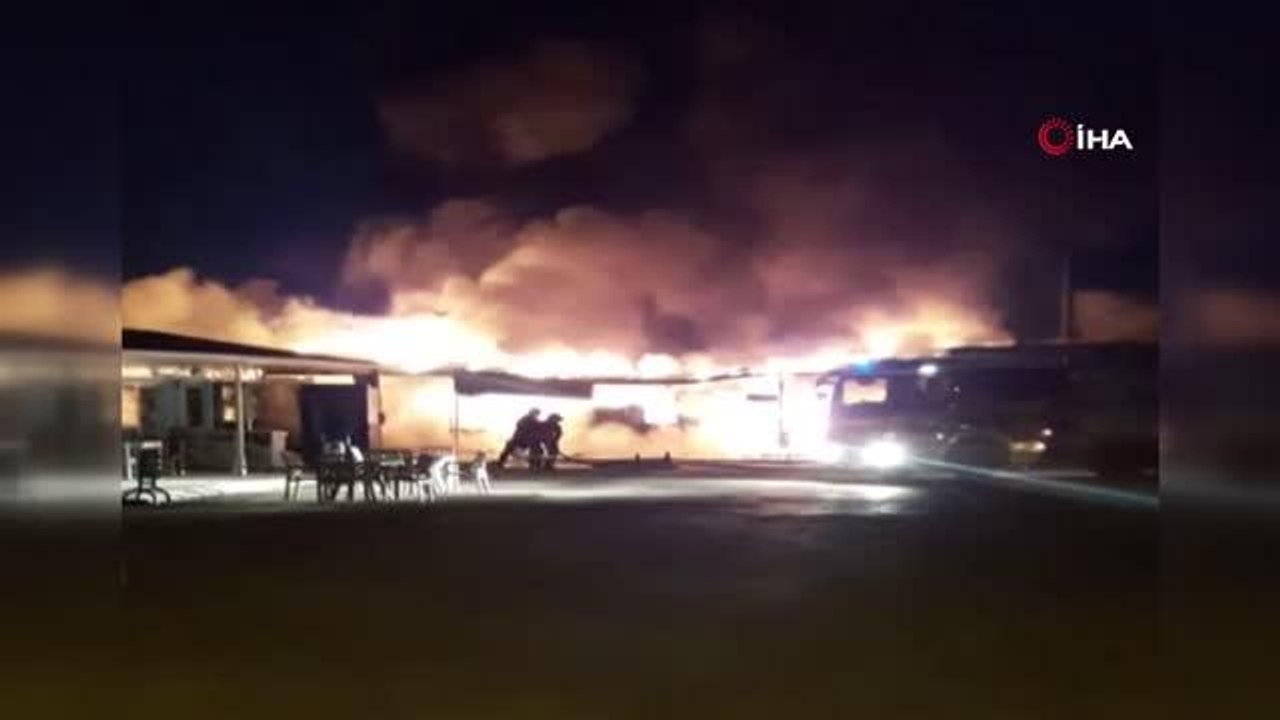 Polatlı Otobüs Terminali'nde yangın