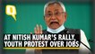 At Nitish Kumar Rally in Tarapur, Youths Stage Protest Over Jobs