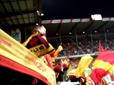 Ambiance d avant match et Lensois lors de Lens - toulouse