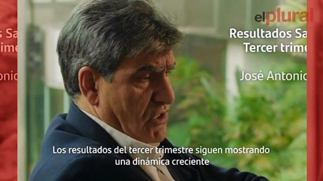 El consejero delegado de Banco Santander, José Antonio Álvarez, presenta los resultados hasta septiembre