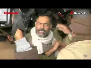 Swaraj Party Leader Yogendra Yadav Manhandled Outside JNU In Delhi