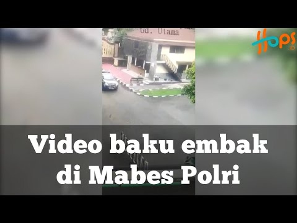 Mencekam, detik-detik terduga teroris baku tembak di Mabes Polri