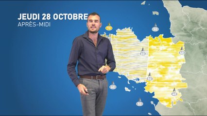 Bulletin météo pour le jeudi 28 octobre 2021