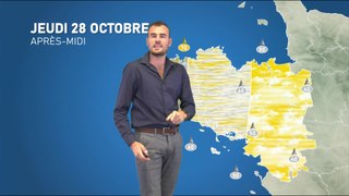 Bulletin météo pour le jeudi 28 octobre 2021
