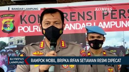 Rampok Mobil, Bripka Irfan Setiawan Resmi Dipecat