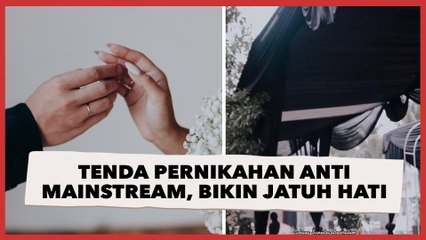 Pengantin Pilih Tenda Pernikahan Anti Mainstream, Warnanya Bikin Jatuh Hati