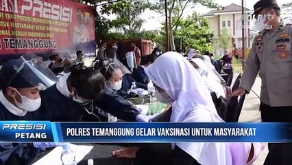 Polres Temanggung Berikan Doorprize ke Warga yang Ikut Vaksinasi Covid-19