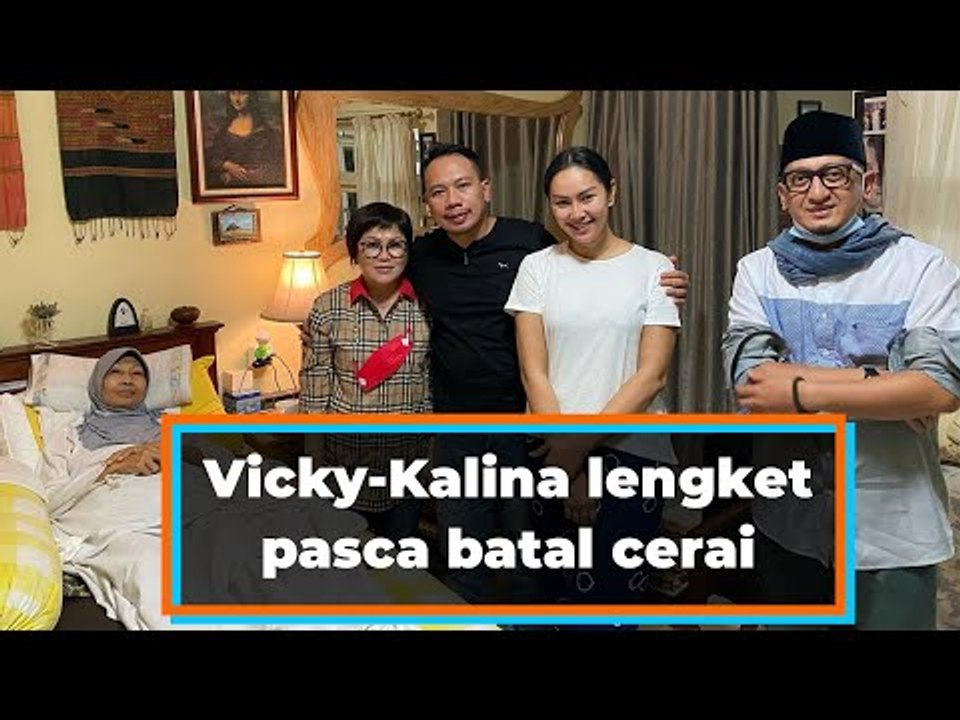 Vicky-Kalina lengket pasca batal cerai, warganet: Tunggu seminggu lagi
