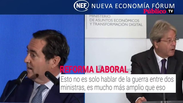 Garamendi, sobre la reforma laboral: No es solo hablar de la guerra entre dos ministras, es mucho más amplio que eso