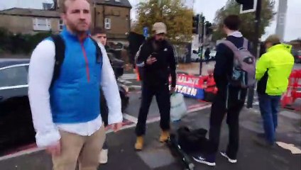 Insulate Britain protesters block A40