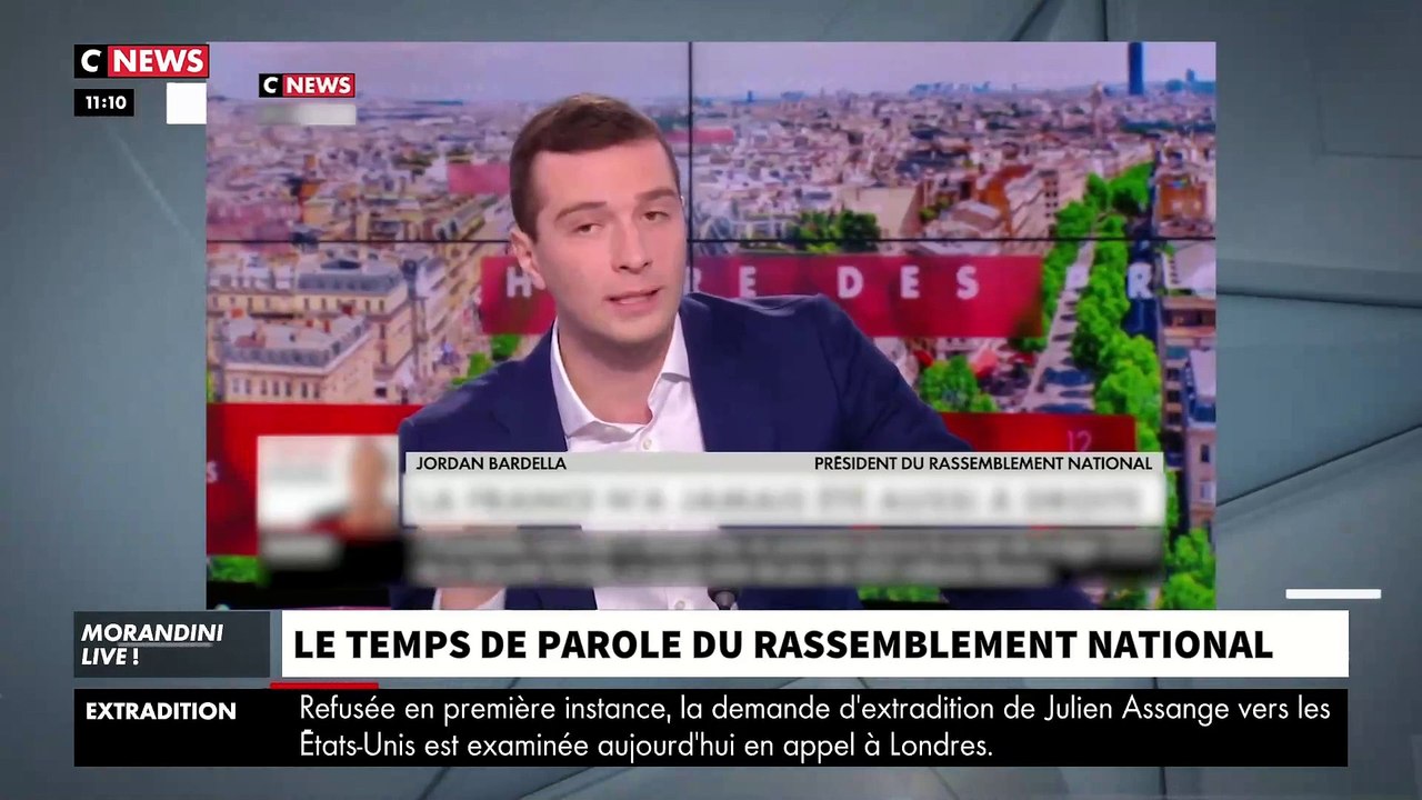 Temps de parole du Rassemblement national: Accrochage ce matin entre le député Jean-Lin Lacapelle et Jean-Marc Morandini dans "Morandini Live" sur CNews - Regardez