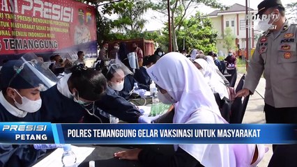 Polres Temanggung Berikan Doorprize ke Warga yang Ikut Vaksinasi Covid-19