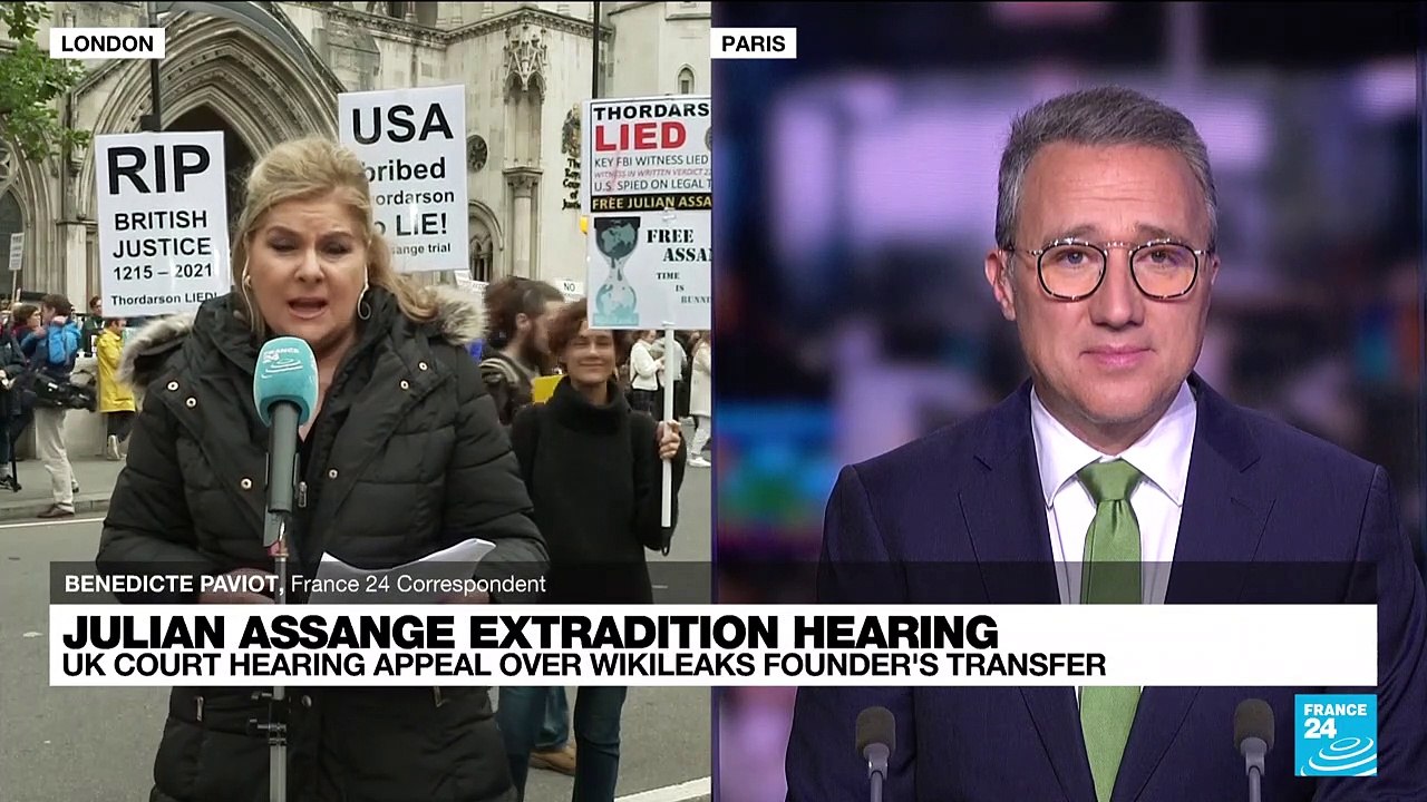 Assange supporters gather in London as US challenges extradition block in UK court