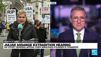 Assange supporters gather in London as US challenges extradition block in UK court