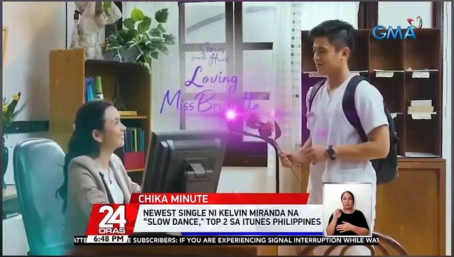 Newest single ni Kelvin Miranda na “Slow Dance, top 2 sa iTunes Philippines | 24 Oras