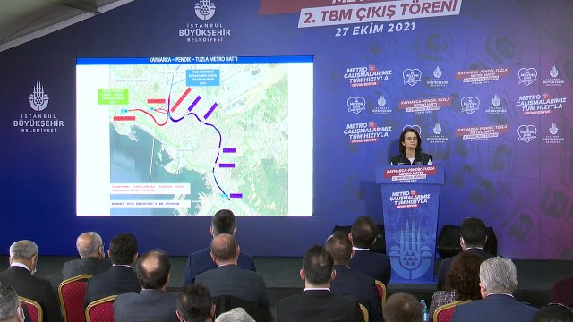 İBB Başkanı Ekrem İmamoğlu, Kaynarca-Pendik-Tuzla metro hattının inşaatında konuştu