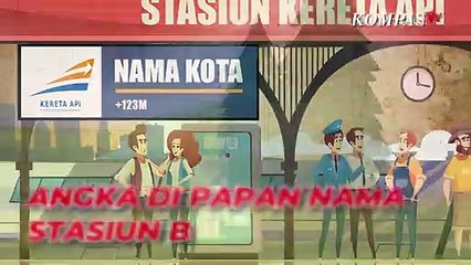 Bukan Simbol Jarak, Ini Maksud Angka di Papan Nama Stasiun