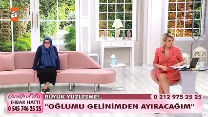 Esra Erol'da oğlunu gelininden ayırmak isteyen kaynana tepki çekti