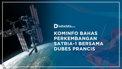 Kominfo Bahas Perkembangan Satria-1 Bersama Bersama Dubes Prancis | Katadata Indonesia