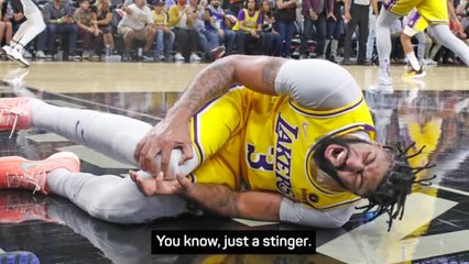 Lakers sweat on AD injury after win over Spurs