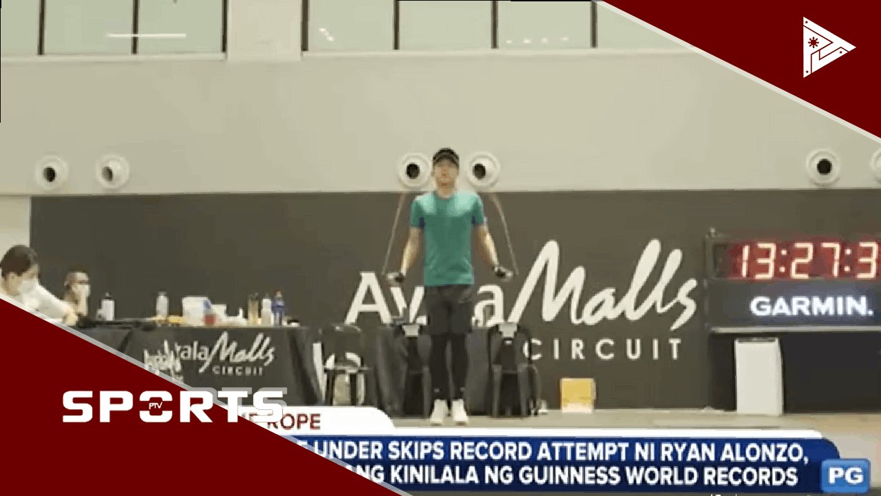 Double under skips record attempt ni Ryan Alonzo, opisyal nang kinilala ng Guinness World Records