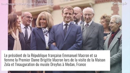 Brigitte Macron bras dessus, bras dessous avec Emmanuel pour une visite avec une rivale du président