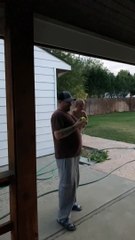 Baby Giggles at Golf Ball