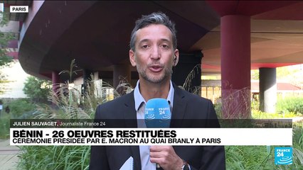 Macron attendu au quai Branly pour présider la cérémonie de restitution des œuvres au Bénin