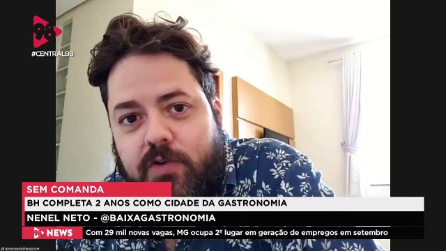 Central 98 | Parabéns, BH! Cidade faz 2 anos como cidade da gastronomia