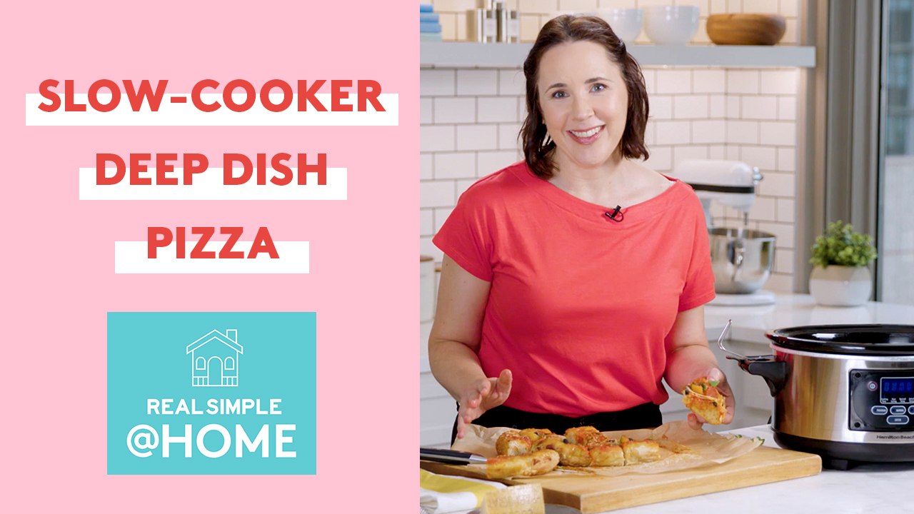 Slow-Cooker Pizza Recipe for a Super Easy Dinner | Real Simple@Home | Real Simple
