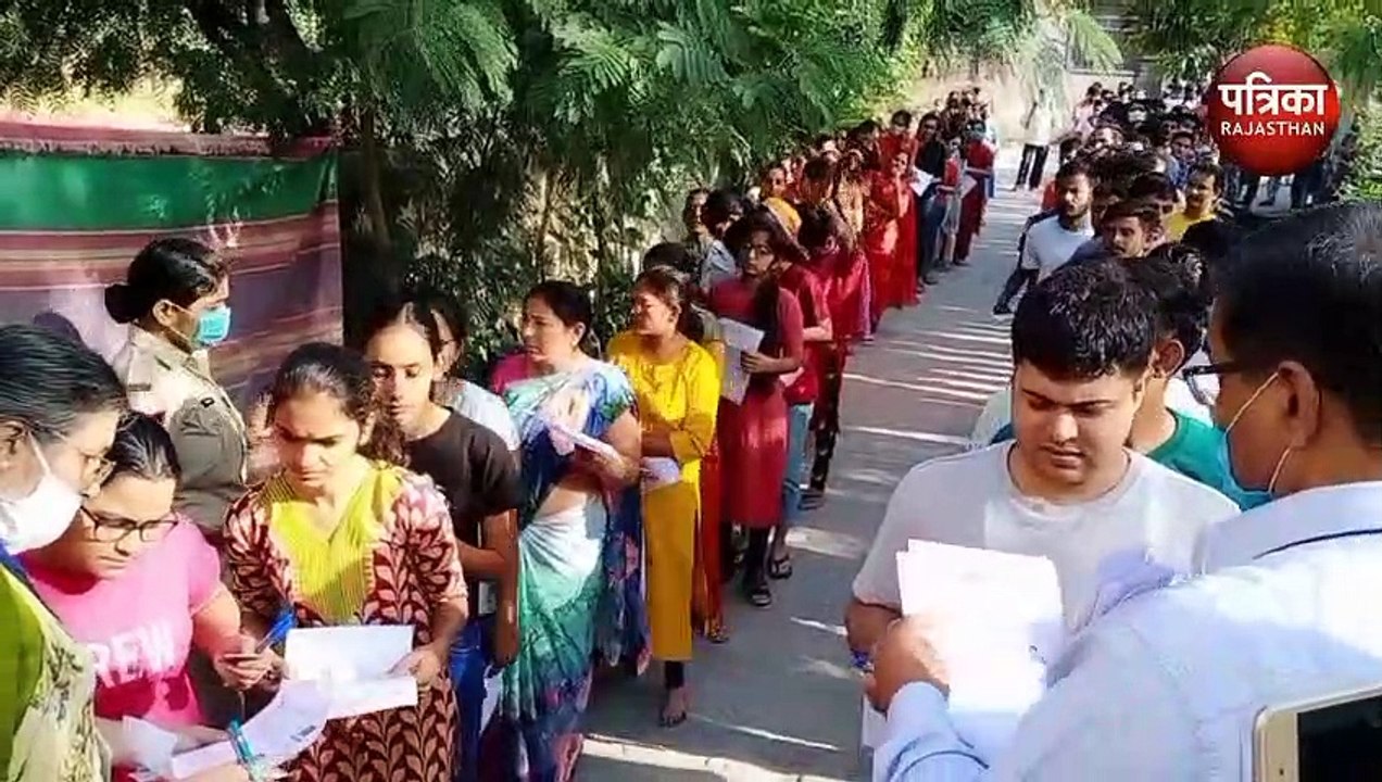 VIDEO : RAS Exam 2021 : एसडीएम-तहसीलदार बनने पाली में सात हजार अभ्यर्थियों ने दौड़ाया दिमाग