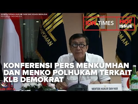 KONFERENSI PERS MENKUMHAN DAN MENKO POLHUKAM TERKAIT KLB DEMOKRAT