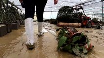 Cheias e rasto de destruição na Sicília