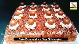 Anti Gagal, Cara Membuat Cake Potong Mocca Ngga Pake Bantet