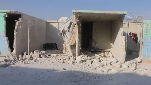 HALEP- Esed rejiminin Halep kırsalındaki kampa saldırısında 1 çocuk öldü, 10 sivil yaralandı