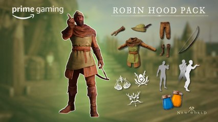 The Robin Hood Prime Gaming Pack is now available in New World