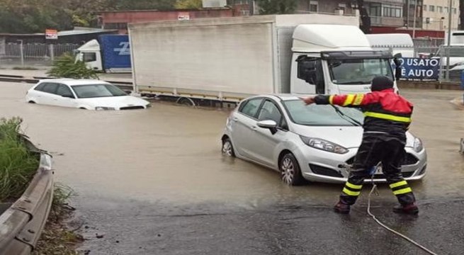 Maltempo a Catania e dintorni: 150 interventi dei Vigili del Fuoco (27.10.21)