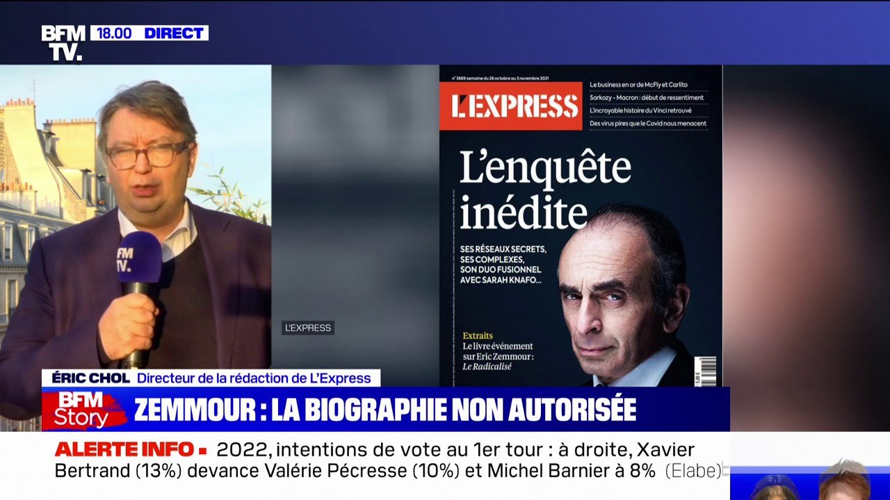 Éric Chol à propos d'Éric Zemmour: "Sa radicalisation ne fait que s'accentuer au fur et à mesure de son ascension sociale"