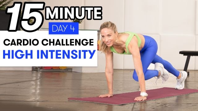 15-Minute High-Intensity Cardio Workout - Challenge Day 4