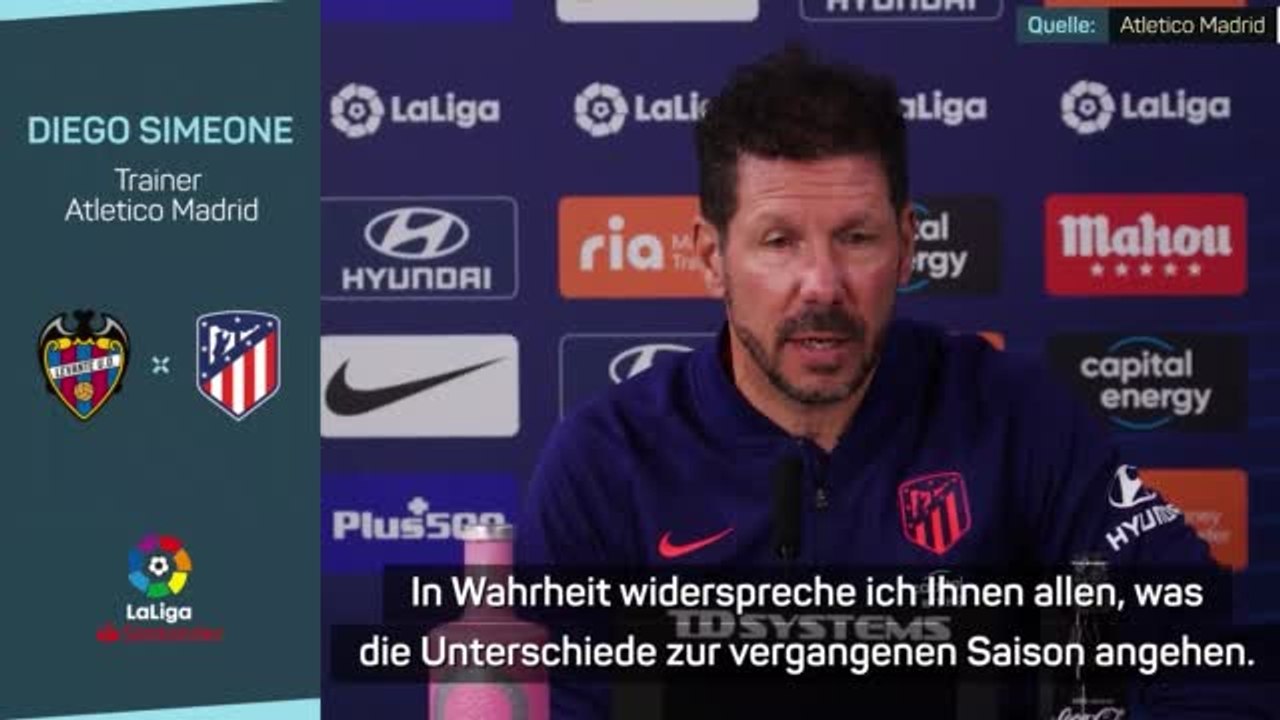 Atleticos Simeone auf der Suche nach Balance